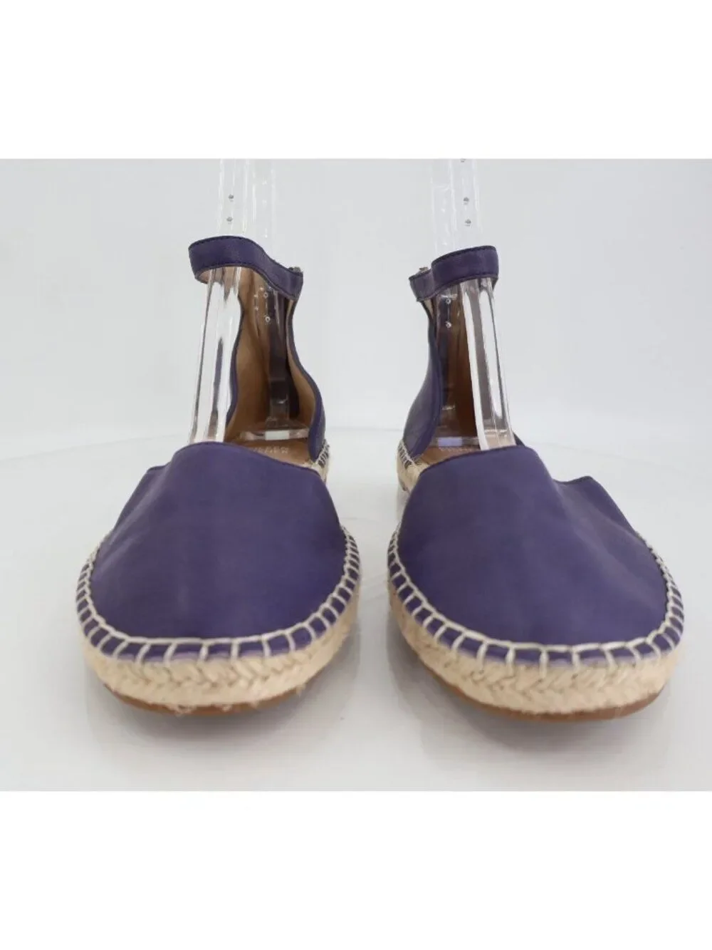 Eileen Fisher Women Lala Espadrille Flat Size 11 Blue Purple Leather Ankle Strap